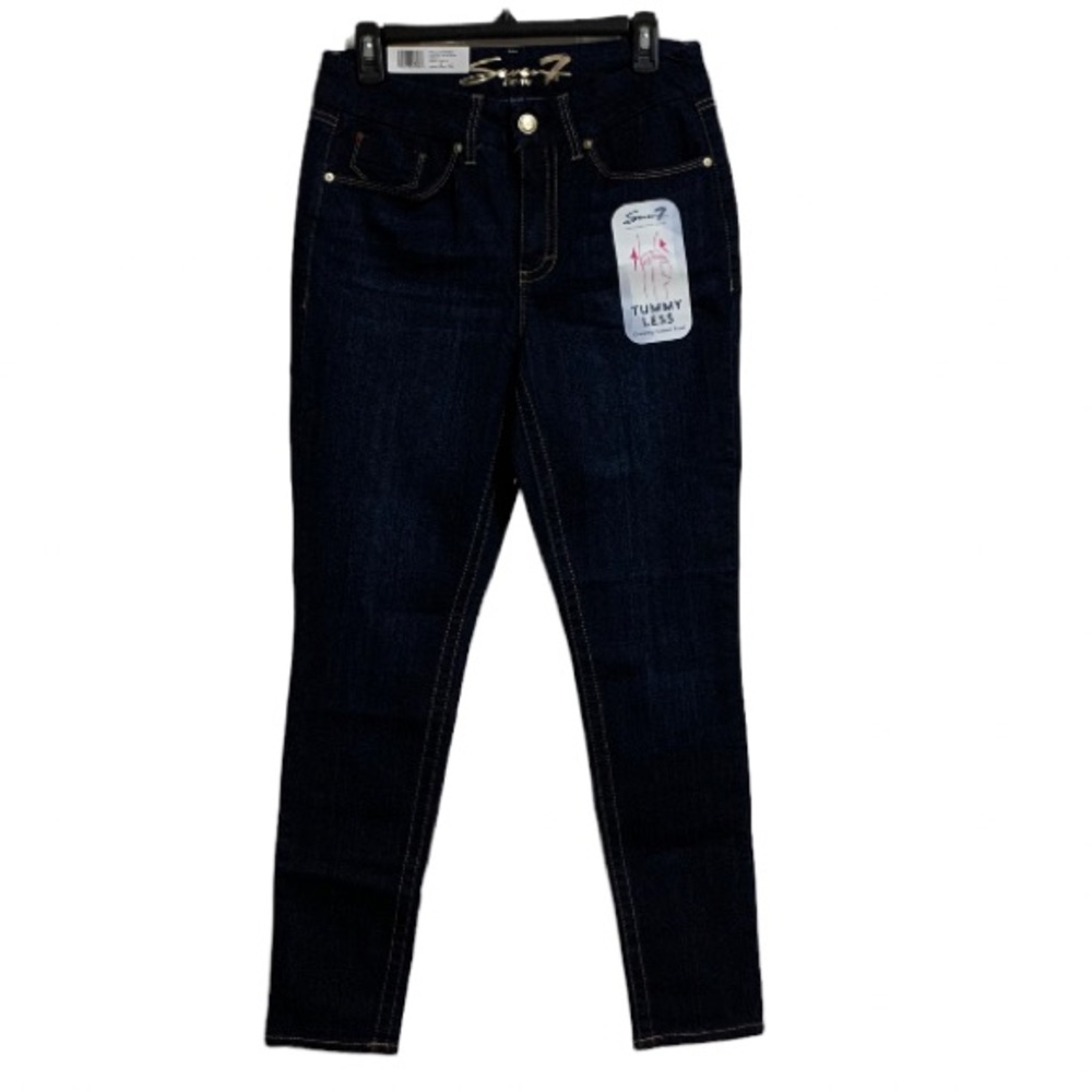 Seven7 Women's Tummyless High Rise Slimming Stretch Skinny Jeans Sz 8